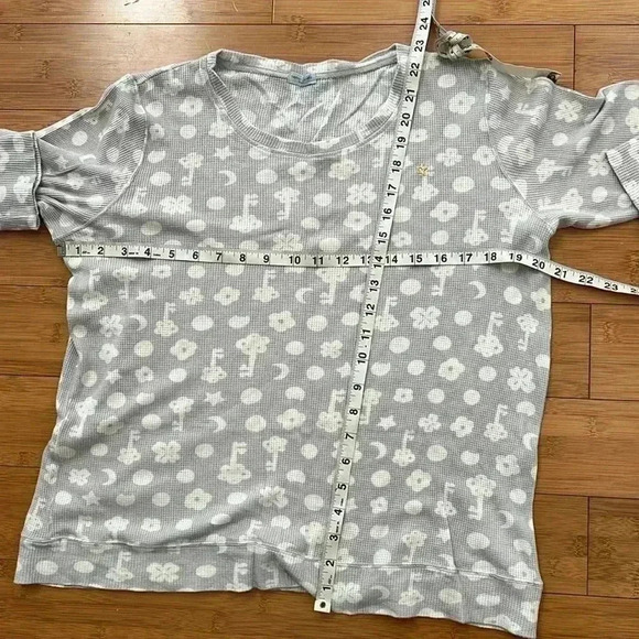 TSUMORI CHASIATO room violet Sleep waffle Pajama 2pc. Set sz. Lg - Picture 5 of 10